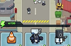 Toilet Fight Police vs Zombie