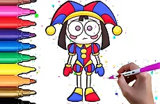 Pomni Coloring Time