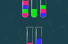 Water Sorting Color in the bottle