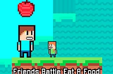 Friends Battle Eat A Food
