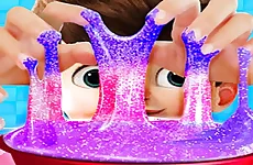 Rainbow Glitter Slime