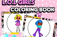 L.O.L OMG Girls Coloring Book