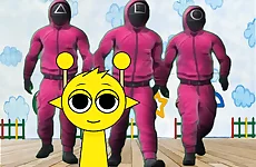 Sprunki in Squid Game Chamber