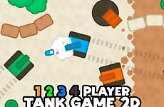 1 2 3 4 Player Tank Game 2D