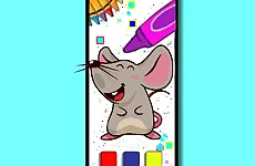 Funny Mouse Coloring Time