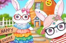 Bunnies Get Ready for Easter